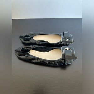 Authentic Dior black patent flats size 38.5